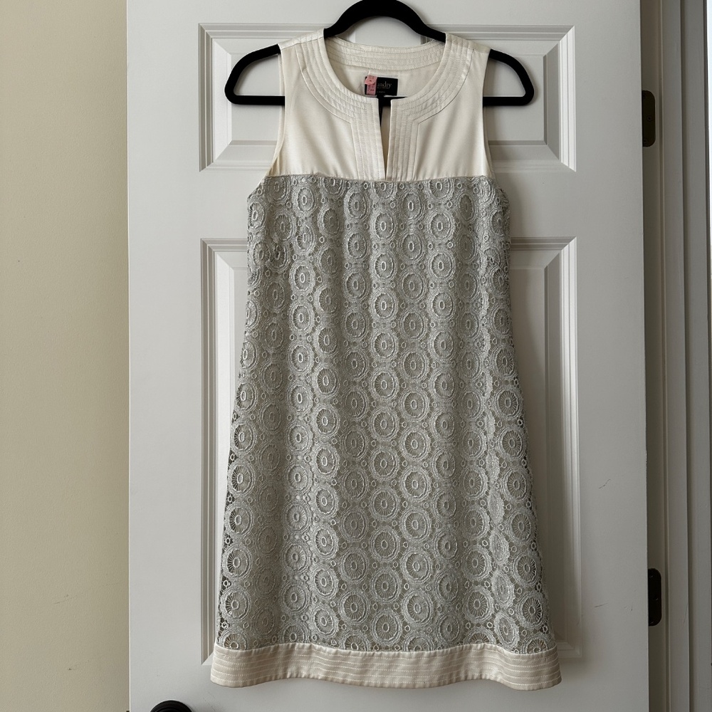 Cream-colored Dress, Size 8, Laundry by Shelli Segal